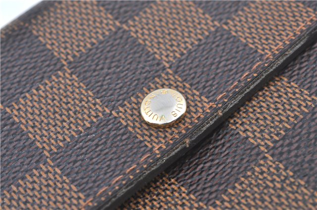 Authentic Louis Vuitton Damier Portefeuille Sarah Long Wallet N61734 LV J5194