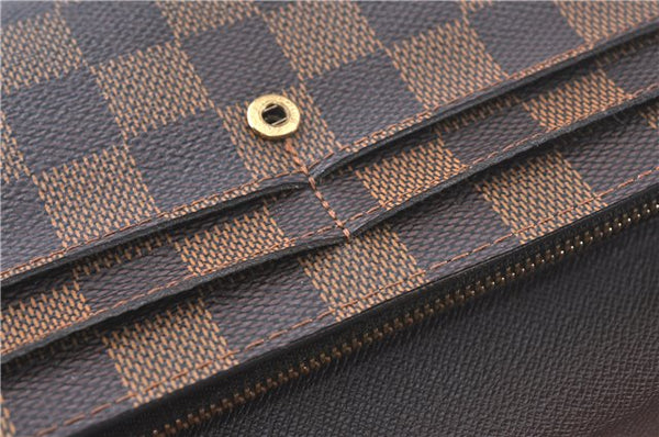 Authentic Louis Vuitton Damier Portefeuille Sarah Long Wallet N61734 LV J5194