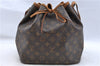 Authentic Louis Vuitton Monogram Petit Noe M42226 Shoulder Drawstring Bag J5209