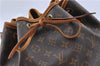 Authentic Louis Vuitton Monogram Petit Noe M42226 Shoulder Drawstring Bag J5209