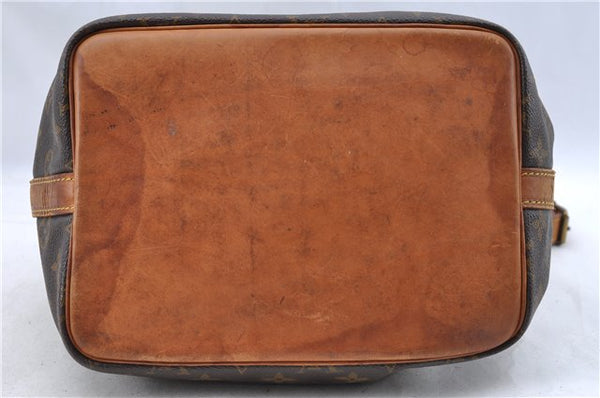 Authentic Louis Vuitton Monogram Petit Noe M42226 Shoulder Drawstring Bag J5209