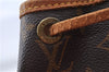 Authentic Louis Vuitton Monogram Petit Noe M42226 Shoulder Drawstring Bag J5209