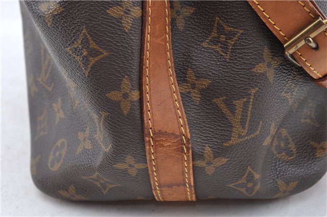 Authentic Louis Vuitton Monogram Petit Noe M42226 Shoulder Drawstring Bag J5209