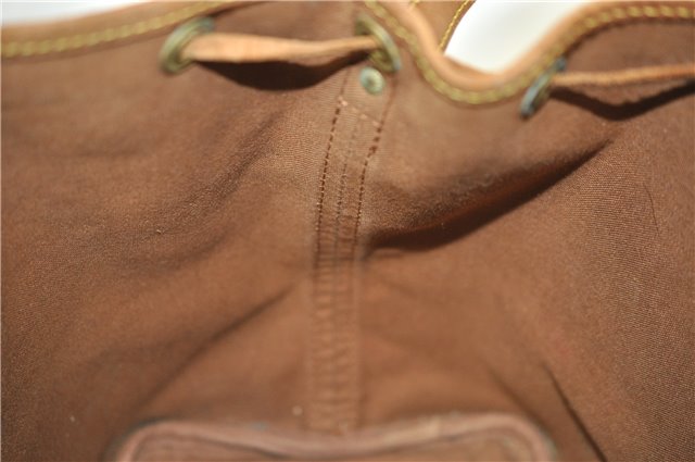 Authentic Louis Vuitton Monogram Petit Noe M42226 Shoulder Drawstring Bag J5209