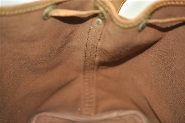 Authentic Louis Vuitton Monogram Petit Noe M42226 Shoulder Drawstring Bag J5209