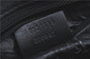 Authentic GUCCI Hand Bag Purse GG Canvas Leather 0021084 Black J5216