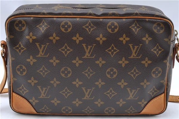 Authentic Louis Vuitton Monogram Trocadero 30 Shoulder Cross Bag M51272 LV J5219