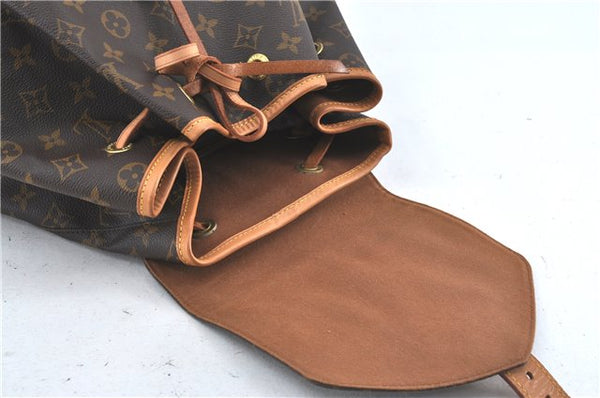 Authentic Louis Vuitton Monogram Montsouris GM Backpack M51135 LV J5223