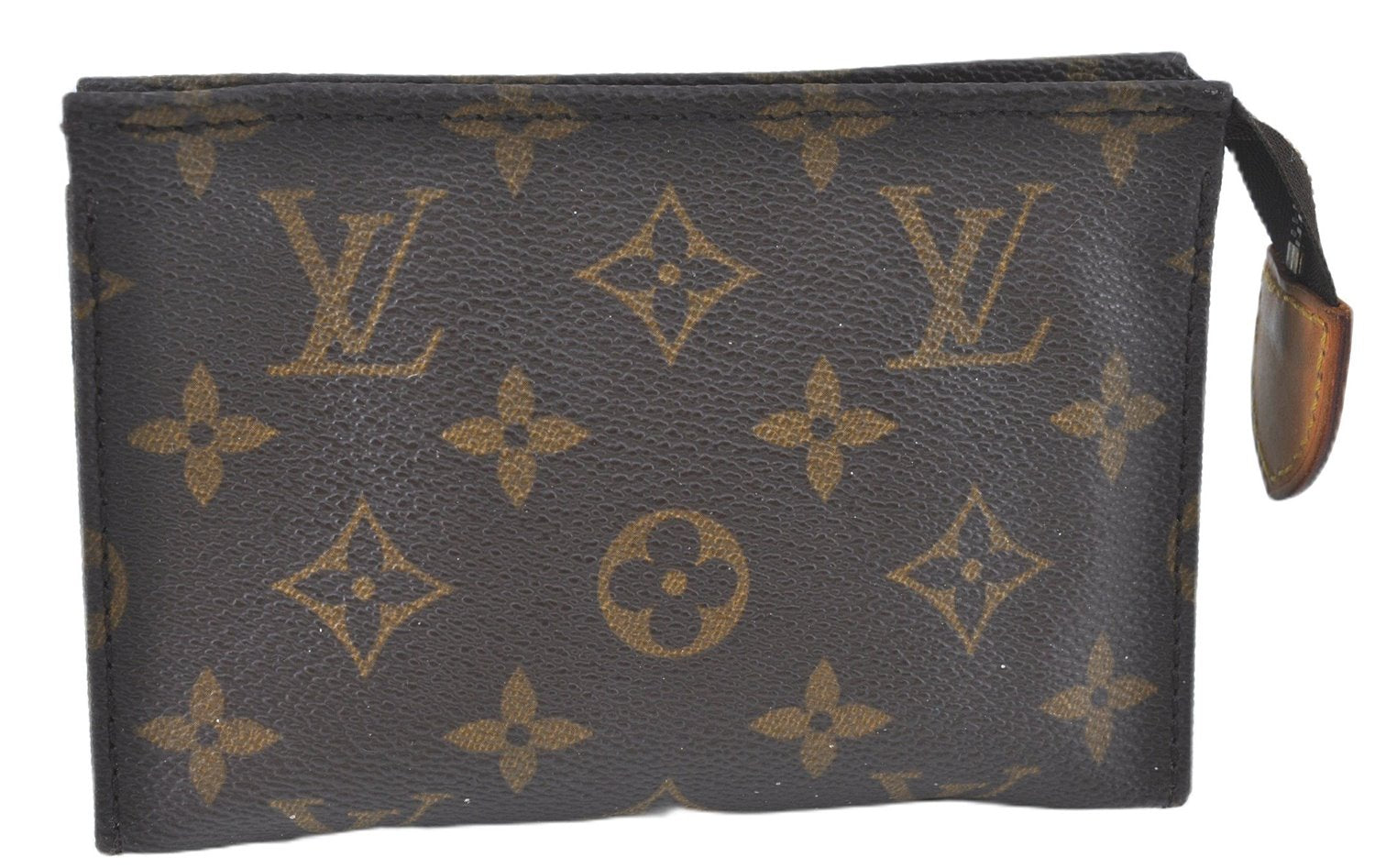 Authentic Louis Vuitton Monogram Poche Toilette 15 M47546 Cosmetics Pouch J5230