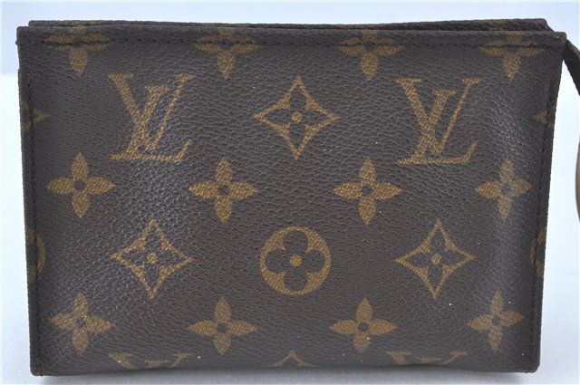 Authentic Louis Vuitton Monogram Poche Toilette 15 M47546 Cosmetics Pouch J5230