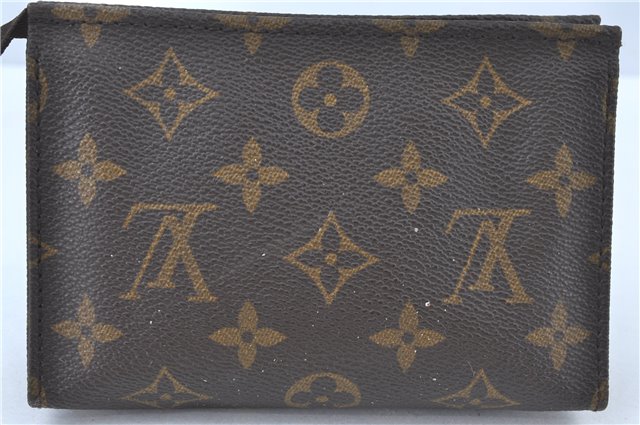 Authentic Louis Vuitton Monogram Poche Toilette 15 M47546 Cosmetics Pouch J5230