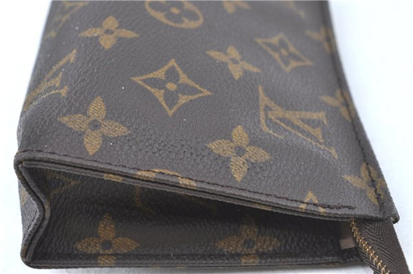 Authentic Louis Vuitton Monogram Poche Toilette 15 M47546 Cosmetics Pouch J5230