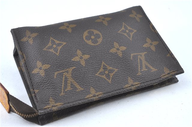 Authentic Louis Vuitton Monogram Poche Toilette 15 M47546 Cosmetics Pouch J5230