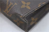 Authentic Louis Vuitton Monogram Poche Toilette 15 M47546 Cosmetics Pouch J5230