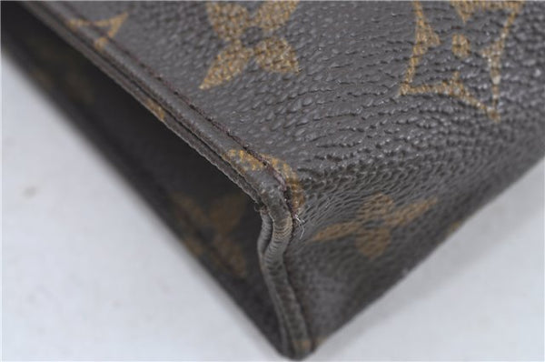 Authentic Louis Vuitton Monogram Poche Toilette 15 M47546 Cosmetics Pouch J5230