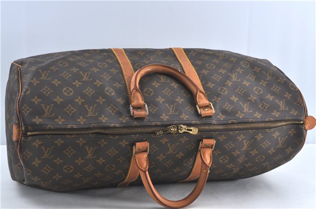 Authentic Louis Vuitton Monogram Keepall 55 Travel Boston Bag M41424 LV J5234