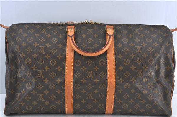 Authentic Louis Vuitton Monogram Keepall 55 Travel Boston Bag M41424 LV J5280