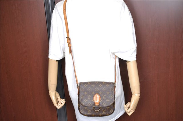 Authentic Louis Vuitton Monogram Saint Cloud MM M51243 Shoulder Cross Bag J5294
