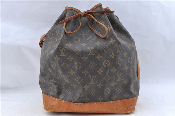 Authentic Louis Vuitton Monogram Noe Shoulder Drawstring Bag M42224 LV J5298