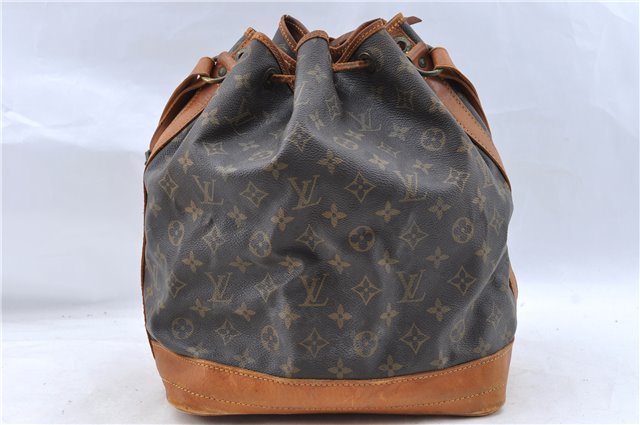Authentic Louis Vuitton Monogram Noe Shoulder Drawstring Bag M42224 LV J5298