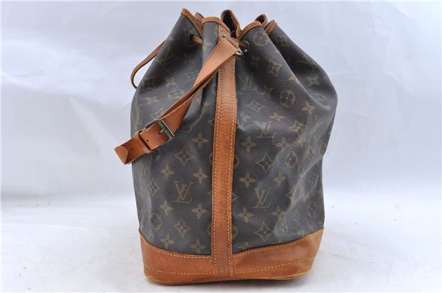Authentic Louis Vuitton Monogram Noe Shoulder Drawstring Bag M42224 LV J5298