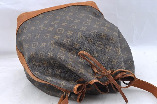 Authentic Louis Vuitton Monogram Noe Shoulder Drawstring Bag M42224 LV J5298