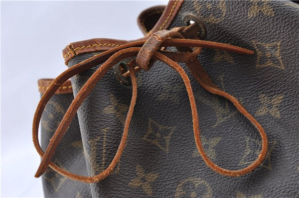 Authentic Louis Vuitton Monogram Noe Shoulder Drawstring Bag M42224 LV J5298