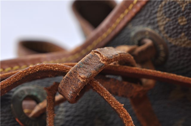 Authentic Louis Vuitton Monogram Noe Shoulder Drawstring Bag M42224 LV J5298