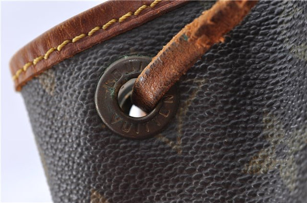 Authentic Louis Vuitton Monogram Noe Shoulder Drawstring Bag M42224 LV J5298
