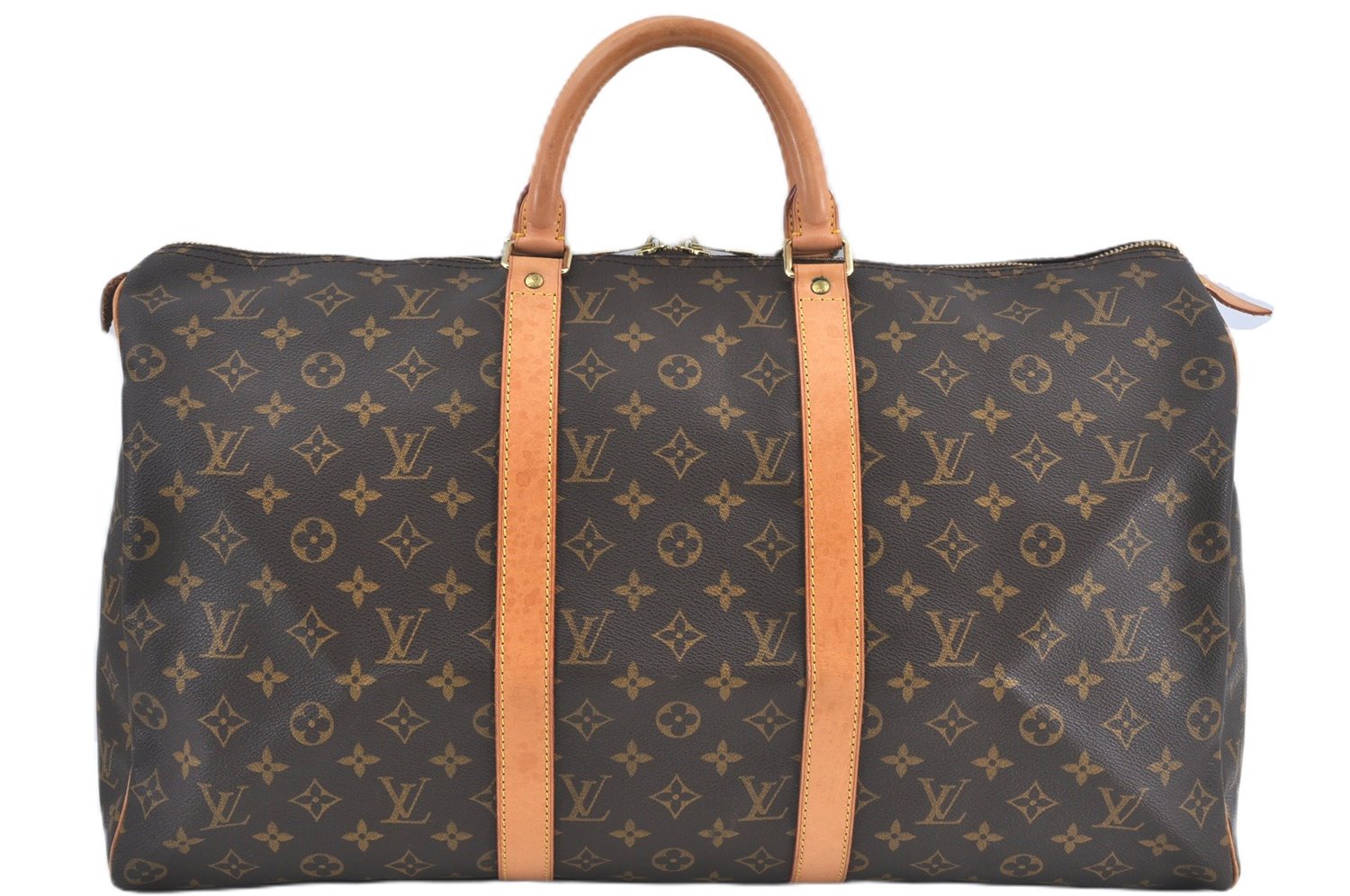 Authentic Louis Vuitton Monogram Keepall 50 Travel Boston Bag M41426 LV J5311