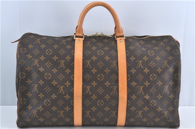 Authentic Louis Vuitton Monogram Keepall 50 Travel Boston Bag M41426 LV J5311