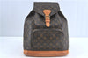 Authentic Louis Vuitton Monogram Montsouris GM Backpack M51135 LV J5313