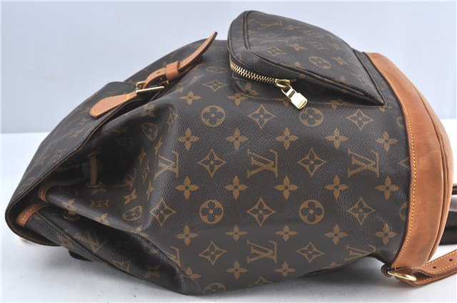 Authentic Louis Vuitton Monogram Montsouris GM Backpack M51135 LV J5313