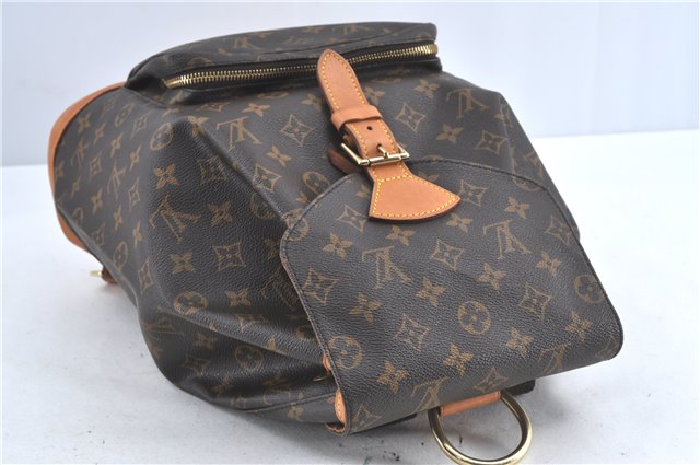 Authentic Louis Vuitton Monogram Montsouris GM Backpack M51135 LV J5313