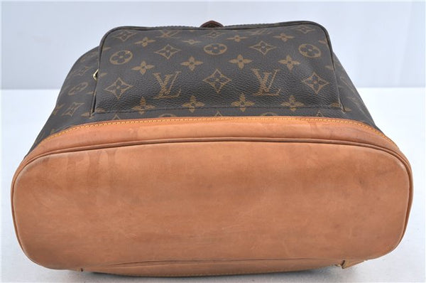 Authentic Louis Vuitton Monogram Montsouris GM Backpack M51135 LV J5313