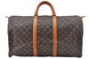 Authentic Louis Vuitton Monogram Keepall 50 Travel Boston Bag M41426 LV J5317