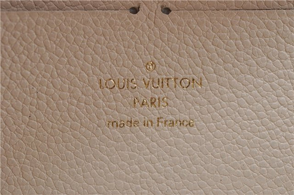 Authentic Louis Vuitton Empreinte Zippy Wallet Long Purse Black LV J5319