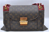 Authentic Louis Vuitton Monogram Olympe Shoulder Hand Bag Purse M40732 LV J5326
