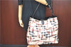 Authentic BURBERRY Vintage PVC Leather Shoulder Tote Bag Beige J5346