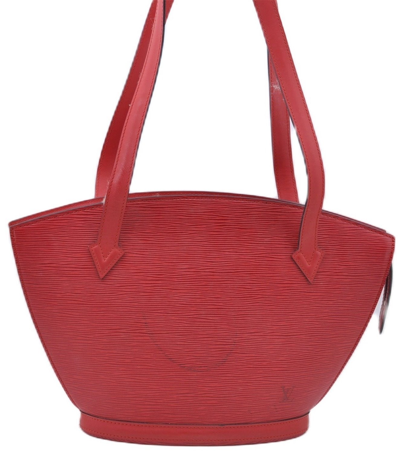 Auth Louis Vuitton Epi Saint Jacques Poignier Long Shoulder Bag M52337 Red J5362