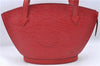 Auth Louis Vuitton Epi Saint Jacques Poignier Long Shoulder Bag M52337 Red J5362