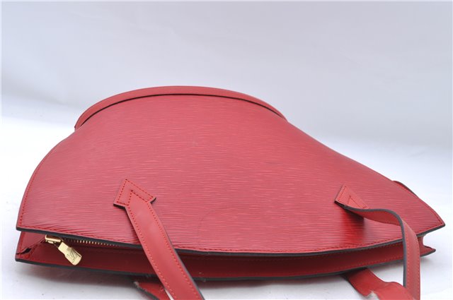 Auth Louis Vuitton Epi Saint Jacques Poignier Long Shoulder Bag M52337 Red J5362