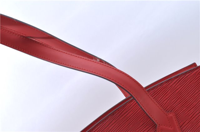 Auth Louis Vuitton Epi Saint Jacques Poignier Long Shoulder Bag M52337 Red J5362