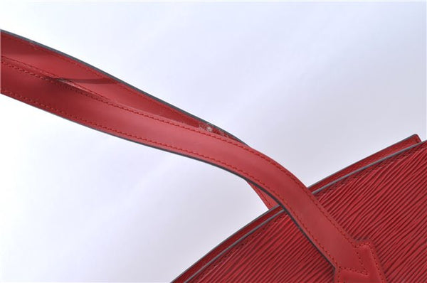 Auth Louis Vuitton Epi Saint Jacques Poignier Long Shoulder Bag M52337 Red J5362