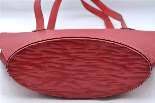 Auth Louis Vuitton Epi Saint Jacques Poignier Long Shoulder Bag M52337 Red J5362