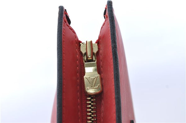 Auth Louis Vuitton Epi Saint Jacques Poignier Long Shoulder Bag M52337 Red J5362