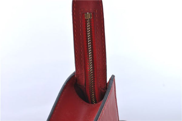 Auth Louis Vuitton Epi Saint Jacques Poignier Long Shoulder Bag M52337 Red J5362