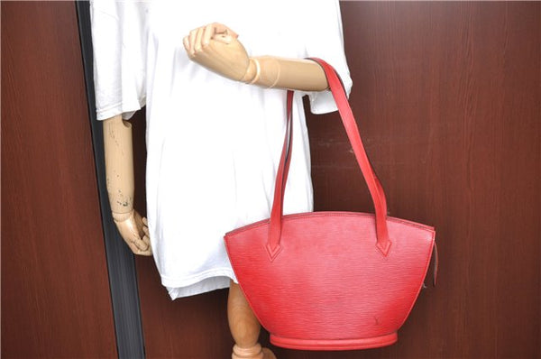 Auth Louis Vuitton Epi Saint Jacques Poignier Long Shoulder Bag M52337 Red J5362