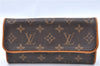 Authentic Louis Vuitton Monogram Pochette Twin PM Shoulder Bag M51854 LV J5366