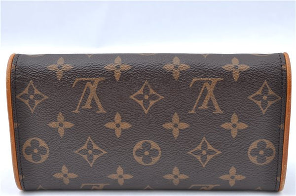 Authentic Louis Vuitton Monogram Pochette Twin PM Shoulder Bag M51854 LV J5366